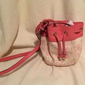 Vintage y2k drawstring coach bag